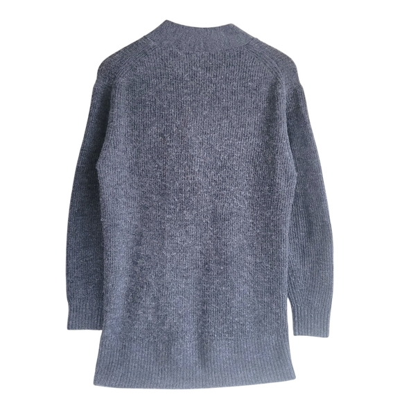 Quince Baby Alpaca Oversized Long Cardigan Sweater Gray Womens Small - Picture 2 of 6